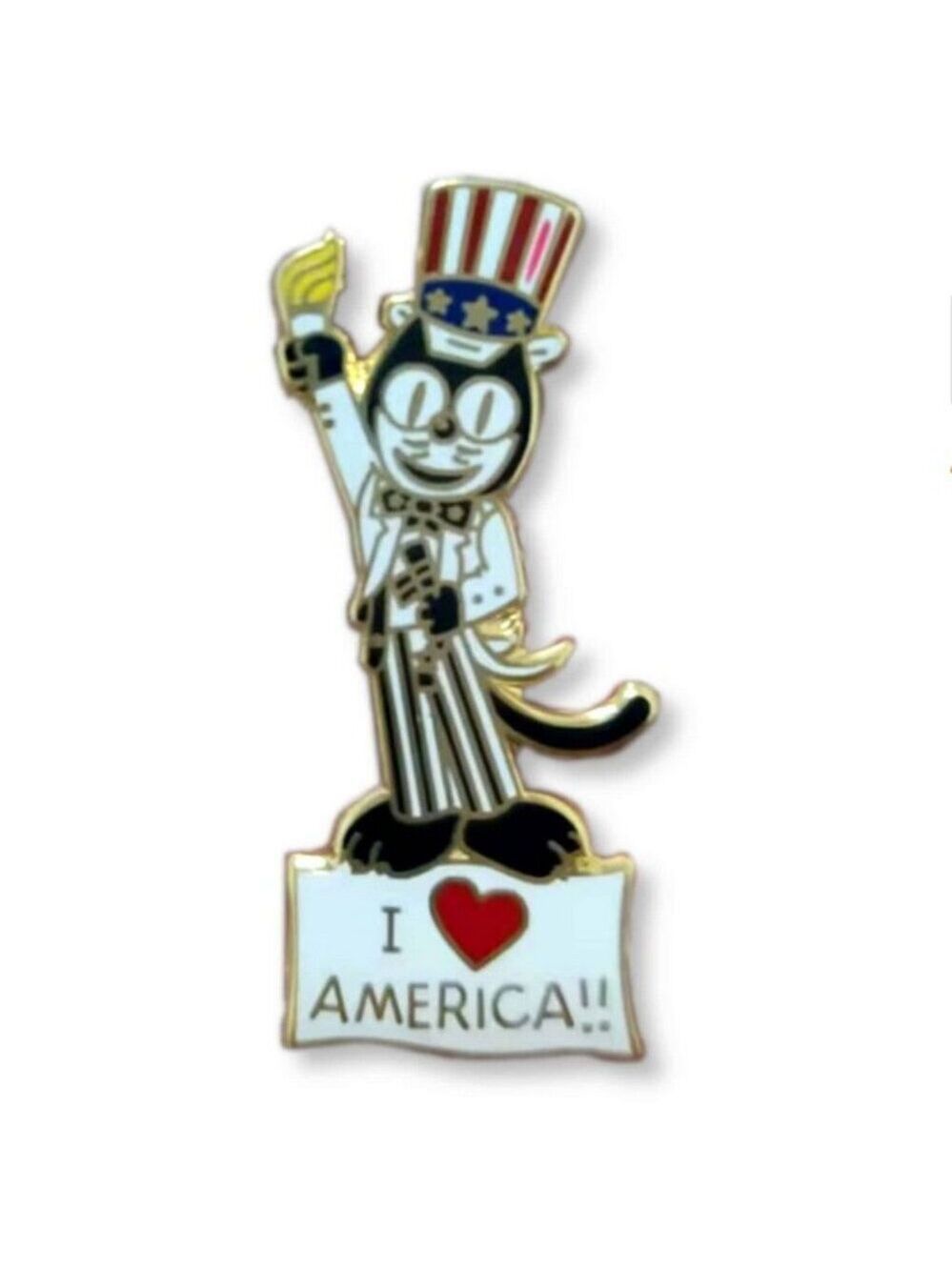 USA Kit-Cat Klock Lapel Pin